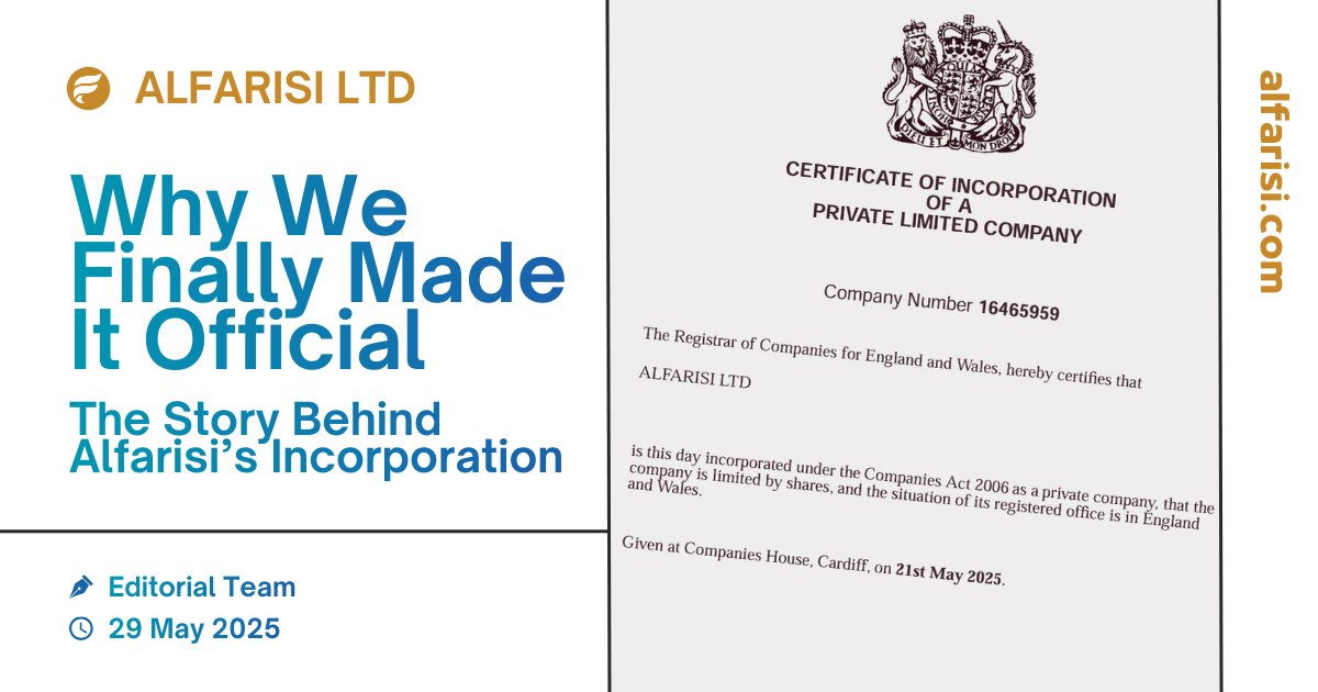 Why We Finally Made It Official: The Story Behind Alfarisi’s Incorporation - Featured image